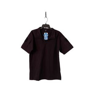 MAGCOMSEN Men Tactical Military Security Shirt Sm Black 1/4 Zip Short Sleeve New